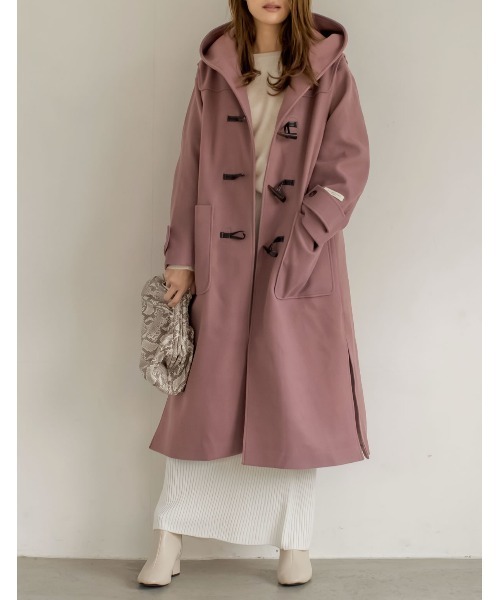 ジャージーメルトンロングダッフルコート