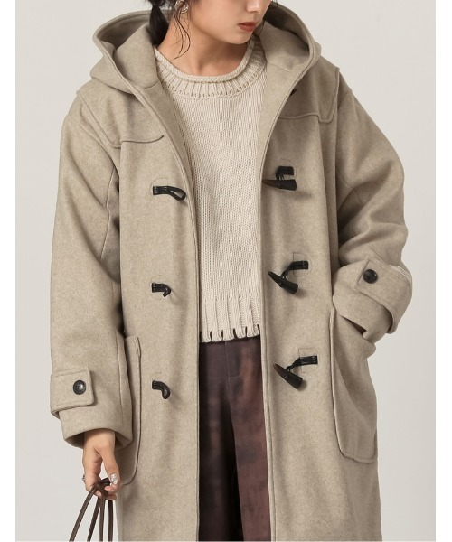 ジャージーメルトンロングダッフルコート