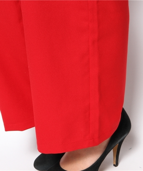 Kastane（カスタネ）の「【Kastane】肩リボンサロペット（サロペット/オーバーオール・レディース・レッド/ネイビー・FREE）」の4枚目の写真