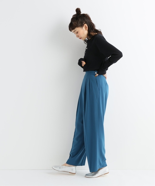 HANES(ヘインズ)の「【Hanes】Thermalヘンリーネック ロングスリーブ(Tシャツ/カットソー・レディース・ブラック/アイボリー・LARGE)」の3枚目の写真