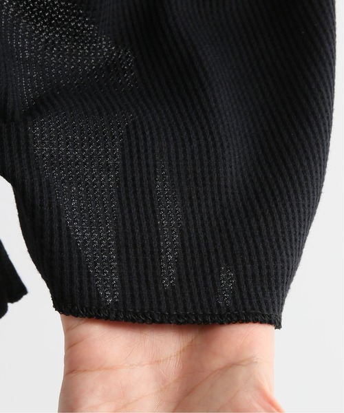 HANES(ヘインズ)の「【Hanes】Thermalヘンリーネック ロングスリーブ(Tシャツ/カットソー・レディース・ブラック/アイボリー・LARGE)」の13枚目の写真