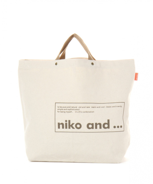 niko and...（ニコアンド）の「オリジナルニコロゴトート2WAYバッグ（トートバッグ・レディース・ブラック/ブルー/ホワイト・0）」の2枚目の写真