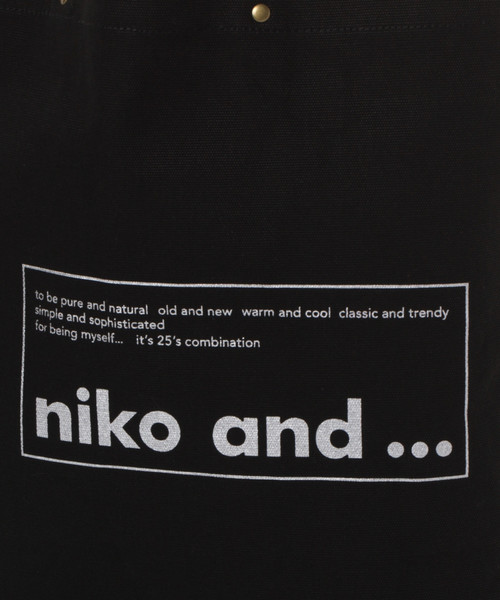 niko and...（ニコアンド）の「オリジナルニコロゴトート2WAYバッグ（トートバッグ・レディース・ブラック/ブルー/ホワイト・0）」の10枚目の写真