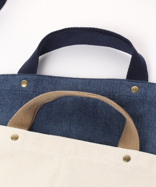 niko and...（ニコアンド）の「オリジナルニコロゴトート2WAYバッグ（トートバッグ・レディース・ブラック/ブルー/ホワイト・0）」の13枚目の写真