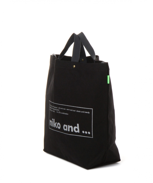 niko and...（ニコアンド）の「オリジナルニコロゴトート2WAYバッグ（トートバッグ・レディース・ブラック/ブルー/ホワイト・0）」の6枚目の写真