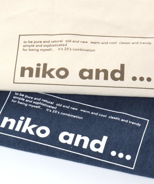 niko and...（ニコアンド）の「オリジナルニコロゴトート2WAYバッグ（トートバッグ・レディース・ブラック/ブルー/ホワイト・0）」の18枚目の写真