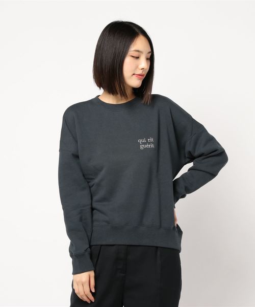 セール】刺しゅうロゴ裏毛プルオーバー◇（Tシャツ/カットソー