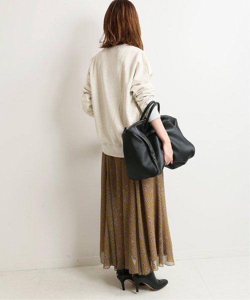 IENA(イエナ)の「刺しゅうロゴ裏毛プルオーバー◆(Tシャツ/カットソー・レディース・チャコールグレー/アイボリー・FREE)」の15枚目の写真