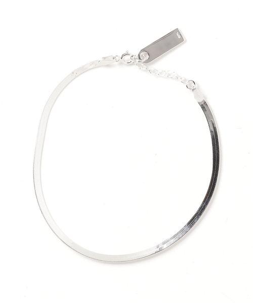 YArKA（ヤーカ）の「【YArKA/ヤーカ】silver925 flat chain anklet[SNK]/フラットチェーンアンクレット シルバー925（アンクレット・レディース・シルバー・FREE）」の2枚目の写真