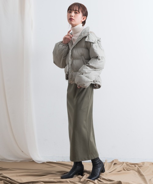 Aunt Marie's（アントマリーズ）の「AUNT MARIE'S マットロングキャミワンピース（ワンピース・レディース・ブラック/ダークグリーン/ナチュラル・FREE）」の18枚目の写真