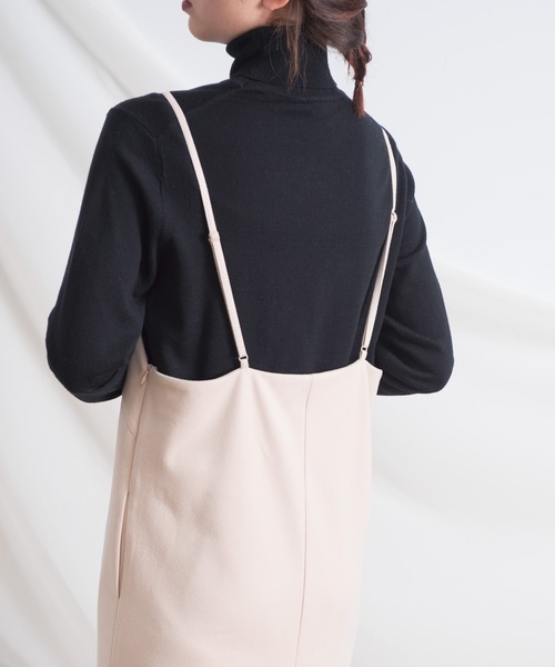 Aunt Marie's（アントマリーズ）の「AUNT MARIE'S マットロングキャミワンピース（ワンピース・レディース・ブラック/ダークグリーン/ナチュラル・FREE）」の8枚目の写真