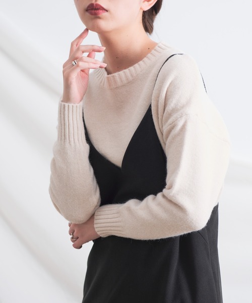 Aunt Marie's（アントマリーズ）の「AUNT MARIE'S マットロングキャミワンピース（ワンピース・レディース・ブラック/ダークグリーン/ナチュラル・FREE）」の17枚目の写真