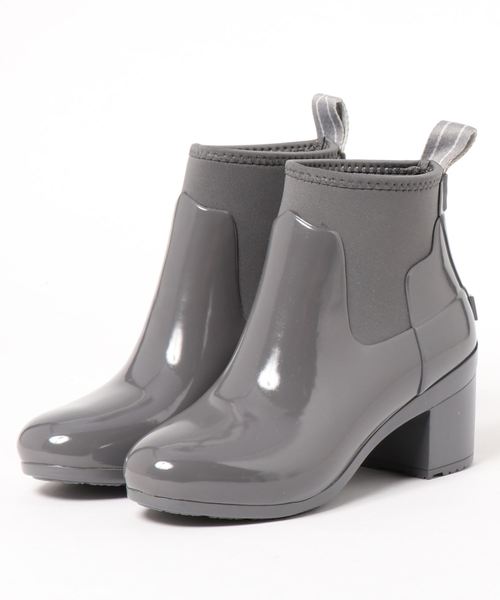 HUNTER（ハンター）の「REFINED MID HEEL GLOSS（レインシューズ・レディース・ブルー/ブラック/グレー・UK6/UK4/UK3/UK5）」の2枚目の写真