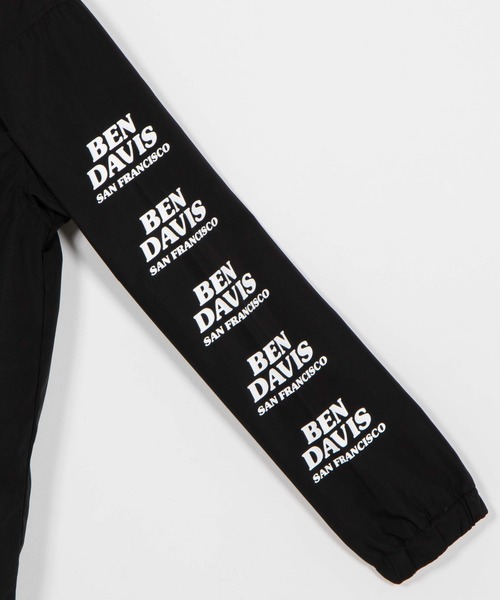 BEN DAVIS(ベンデイビス)の「WEGO/BEN DAVISスリーブロゴコーチジャケット(ブルゾン・メンズ・ブラック・MEDIUM/LARGE)」の2枚目の写真
