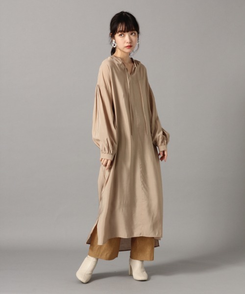 LOWRYS FARM（ローリーズファーム）の「カフタンワンピース　870306（ワンピース・レディース・ブラック/ベージュ/ブルー/グリーン/アイボリー・FREE）」の6枚目の写真