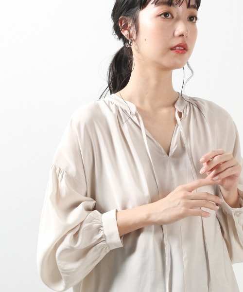 LOWRYS FARM（ローリーズファーム）の「カフタンワンピース　870306（ワンピース・レディース・ブラック/ベージュ/ブルー/グリーン/アイボリー・FREE）」の18枚目の写真