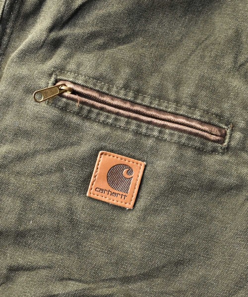 Carhartt（カーハート）の「【ヴィンテージ古着】Carhartt/カーハート デトロイトジャケット（ブルゾン・メンズ・カーキ・MEDIUM）」の2枚目の写真