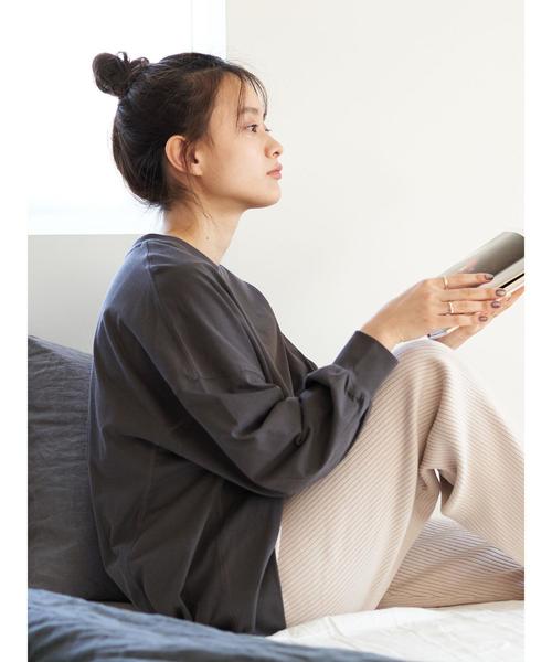 AMERICAN HOLIC(アメリカンホリック)の「変形クルーネックカットチュニック*(Tシャツ/カットソー・レディース・チャコールグレー/ベージュ/オフホワイト/ミント・FREE)」の19枚目の写真