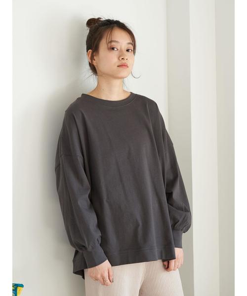 AMERICAN HOLIC(アメリカンホリック)の「変形クルーネックカットチュニック*(Tシャツ/カットソー・レディース・チャコールグレー/ベージュ/オフホワイト/ミント・FREE)」の17枚目の写真