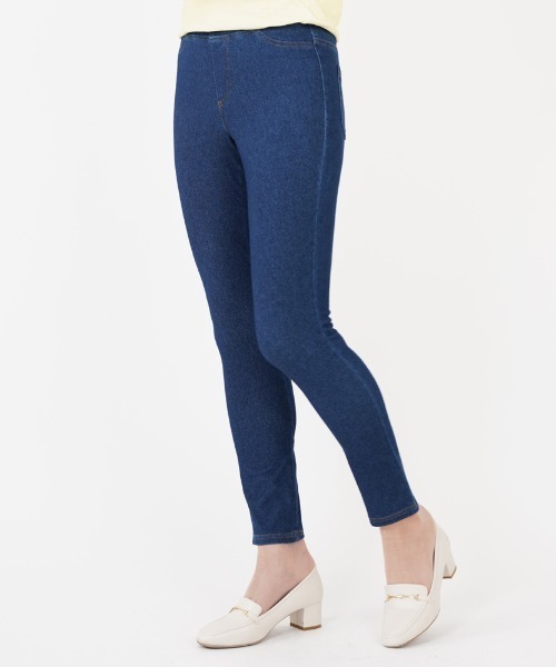 スタイリッシュボトム スキニースタイル フルレングス丈 その他パンツ Tuche トゥシェ のファッション ニットデニム ニットデニム パンツ その他パンツ Tuche