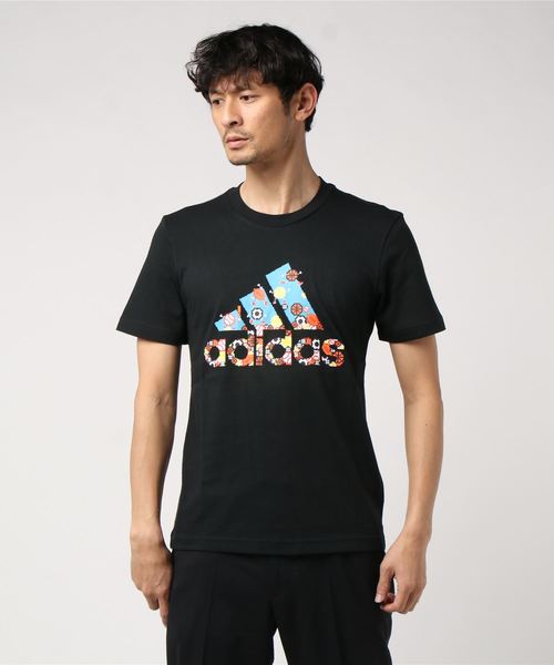 adidas(アディダス)の「【別注】アディダス adidas M 8-Bit BOS Tシャツ 限定コラボ(Tシャツ/カットソー・メンズ・ホワイト/ブラック/ネイビー/グリーン・XL/M/XXL/L/S)」の1枚目の写真