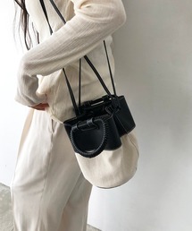 TODAYFUL | キャンバス×レザーショルダーバッグ(ショルダーバッグ)