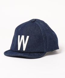 GRIN BUDDY（グリンバディ）の「【GRIN BUDDY / グリンバディ】キッズ デニムアルファベットキャップ/AtoZ Sim Logo Cap（キャップ）」
