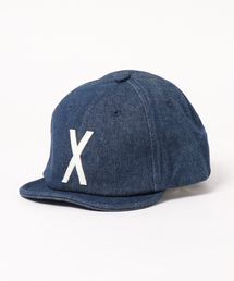 GRIN BUDDY（グリンバディ）の「【GRIN BUDDY / グリンバディ】キッズ デニムアルファベットキャップ/AtoZ Sim Logo Cap（キャップ）」