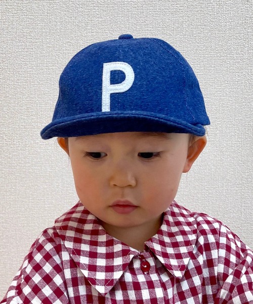 GRIN BUDDY（グリンバディ）の「【GRIN BUDDY / グリンバディ】キッズ デニムアルファベットキャップ/AtoZ Sim Logo Cap（キャップ・キッズ・H/P/X/I/Q/Y/C/L/T/A/J/R/Z/F/N/V/G/O/W/B/K/S/E/M/U/D・54cm）」の17枚目の写真