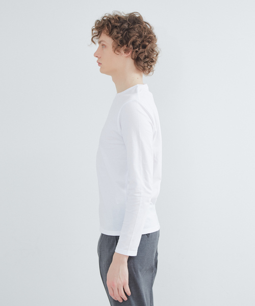 ABAHOUSE GRAY(アバハウスグレイ)の「【展開店舗限定】CITY刺繍 ロングTシャツ(Tシャツ/カットソー・メンズ・ホワイト/ネイビー/ブラック/ベージュ・46/48)」の6枚目の写真