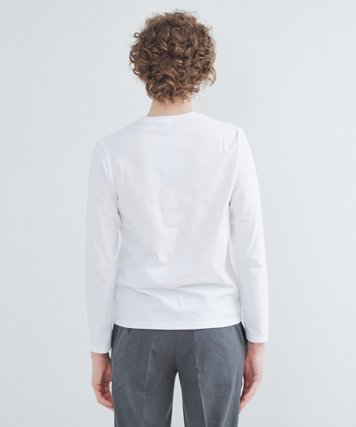 ABAHOUSE GRAY(アバハウスグレイ)の「【展開店舗限定】CITY刺繍 ロングTシャツ(Tシャツ/カットソー・メンズ・ホワイト/ネイビー/ブラック/ベージュ・46/48)」の7枚目の写真