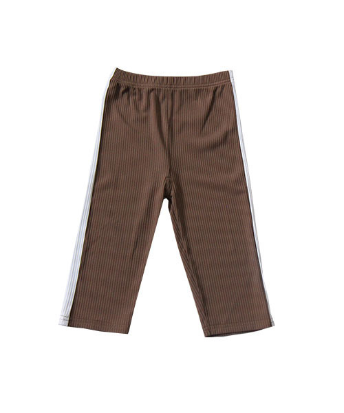 Bee des Bee（ビーデスビー）の「ラインパンツ（レギンス/スパッツ・キッズ・サックスブルー/カーキ/ブラック/ブラウン/ミント/ベージュ/ラベンダー/グレー/ピンク・130cm/150cm/100cm/140cm/110cm/120cm）」の4枚目の写真