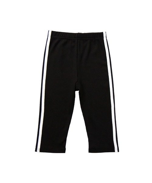 Bee des Bee（ビーデスビー）の「ラインパンツ（レギンス/スパッツ・キッズ・サックスブルー/カーキ/ブラック/ブラウン/ミント/ベージュ/ラベンダー/グレー/ピンク・130cm/150cm/100cm/140cm/110cm/120cm）」の2枚目の写真