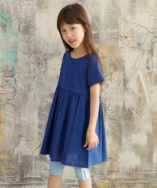 Bee des Bee（ビーデスビー）の「ラインパンツ（レギンス/スパッツ・キッズ・サックスブルー/カーキ/ブラック/ブラウン/ミント/ベージュ/ラベンダー/グレー/ピンク・130cm/150cm/100cm/140cm/110cm/120cm）」の16枚目の写真