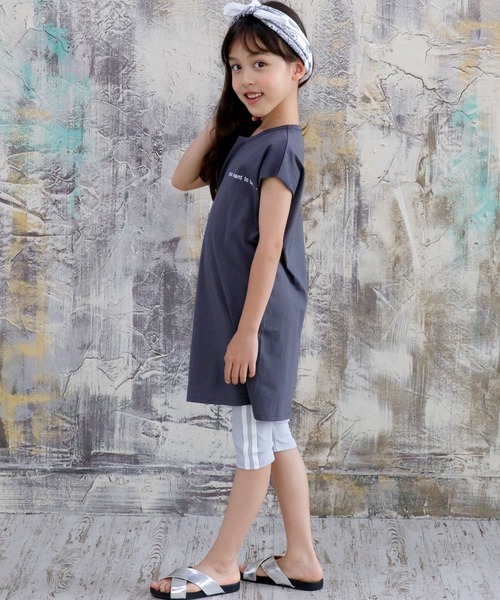 Bee des Bee（ビーデスビー）の「ラインパンツ（レギンス/スパッツ・キッズ・サックスブルー/カーキ/ブラック/ブラウン/ミント/ベージュ/ラベンダー/グレー/ピンク・130cm/150cm/100cm/140cm/110cm/120cm）」の21枚目の写真