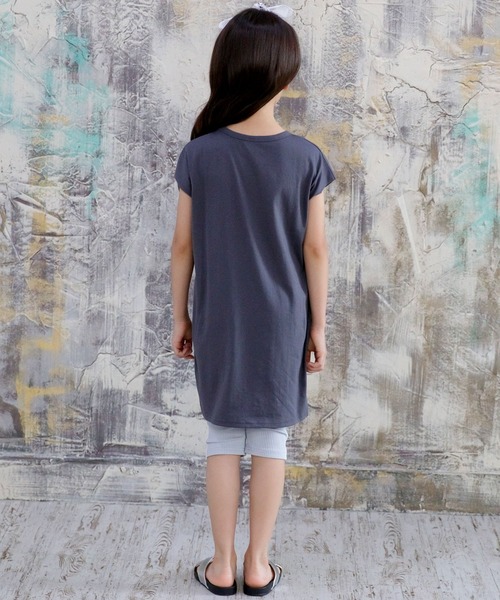 Bee des Bee（ビーデスビー）の「ラインパンツ（レギンス/スパッツ・キッズ・サックスブルー/カーキ/ブラック/ブラウン/ミント/ベージュ/ラベンダー/グレー/ピンク・130cm/150cm/100cm/140cm/110cm/120cm）」の22枚目の写真