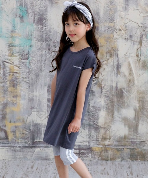 Bee des Bee（ビーデスビー）の「ラインパンツ（レギンス/スパッツ・キッズ・サックスブルー/カーキ/ブラック/ブラウン/ミント/ベージュ/ラベンダー/グレー/ピンク・130cm/150cm/100cm/140cm/110cm/120cm）」の20枚目の写真