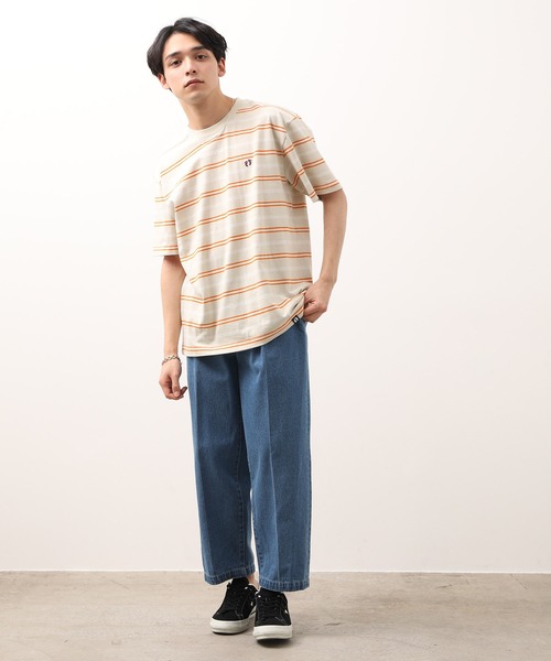 HANGTEN（ハンテン）の「HANG TEN×JUNRedボーダーＴＥＥ（Tシャツ/カットソー・メンズ・ベージュ系その他/ブラック・L/M）」の8枚目の写真