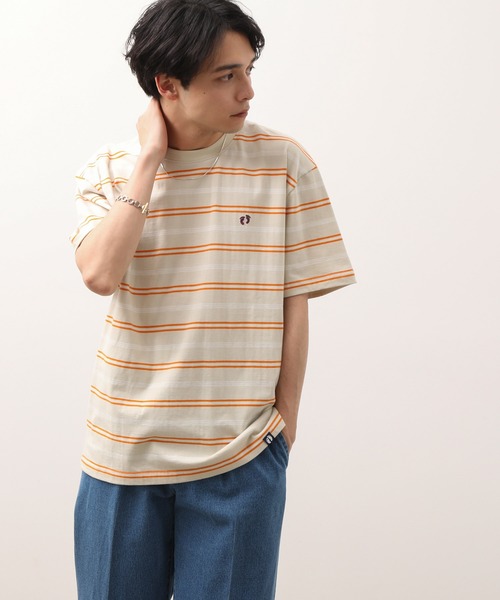 HANGTEN（ハンテン）の「HANG TEN×JUNRedボーダーＴＥＥ（Tシャツ/カットソー・メンズ・ベージュ系その他/ブラック・L/M）」の6枚目の写真