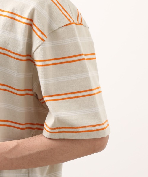 HANGTEN（ハンテン）の「HANG TEN×JUNRedボーダーＴＥＥ（Tシャツ/カットソー・メンズ・ベージュ系その他/ブラック・L/M）」の21枚目の写真