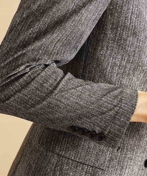 MICHEL KLEIN HOMME   （ミッシェルクランオム）の「【洗える】ジャケット（FLEX DRYヘリンボン）（テーラードジャケット・メンズ・ブラック/ブルー・MEDIUM/LARGE/X-LARGE）」の22枚目の写真