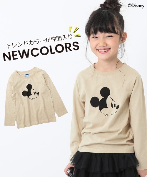 セール】ディズニー ミッキー柄長袖Tシャツ（Tシャツ/カットソー