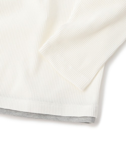 MEN'S BIGI(メンズビギ)の「ヴィンテージ風ワッフルカットソー(Tシャツ/カットソー・メンズ・パープル/ホワイト/ネイビー/ブラック・03/02/01)」の22枚目の写真
