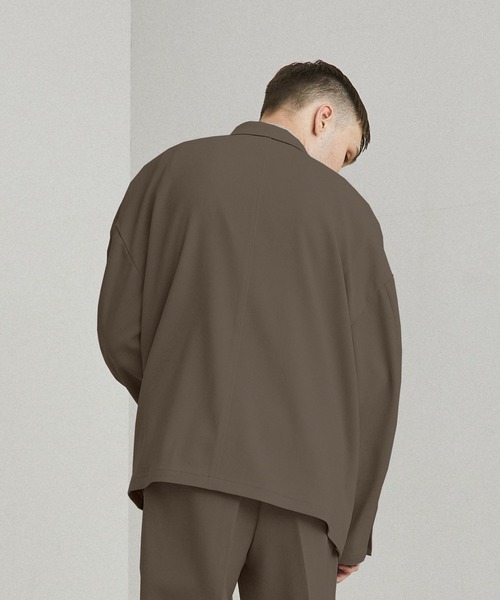 UNITED TOKYO トリコチンジャンパージャケット セットアップ 黒 3 トリコチンジャンパージャケット（テーラードジャケット