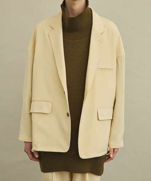 UNITED TOKYO トリコチンジャンパージャケット セットアップ 黒 3 トリコチンジャンパージャケット（テーラードジャケット