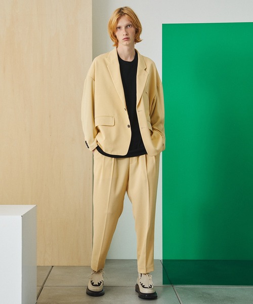 UNITED TOKYO トリコチンジャンパージャケット セットアップ 黒 3 トリコチンジャンパージャケット（テーラードジャケット