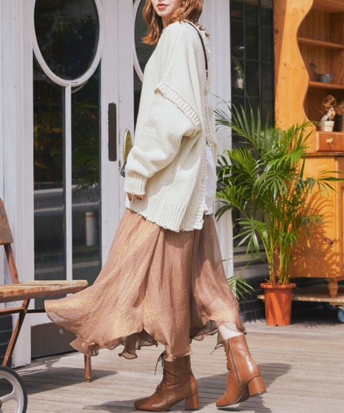 archives（アルシーヴ）の「4WAYダメージニット（ニット/セーター・レディース・ブラック/ブラウン/オフホワイト/ブルー/グレー系その他/モカ・MEDIUM）」の9枚目の写真