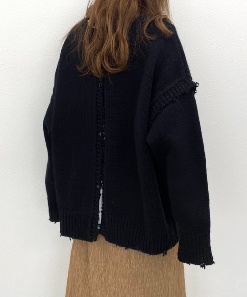 archives（アルシーヴ）の「4WAYダメージニット（ニット/セーター・レディース・ブラック/ブラウン/オフホワイト/ブルー/グレー系その他/モカ・MEDIUM）」の14枚目の写真