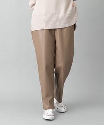 prose verse | エコレザーテーパードパンツ 美シルエット バックウエストゴム仕様(その他パンツ)