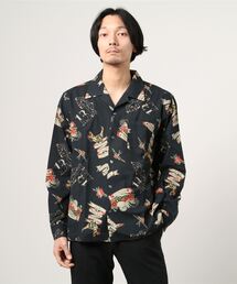 schott（ショット）の「Schott (ショット)  HAWAIIAN LS SHIRT TATTOO  ハワイアンシャツ タトゥー（シャツ/ブラウス・メンズ）」